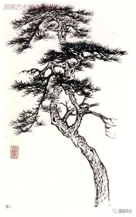 松树的写意画法
