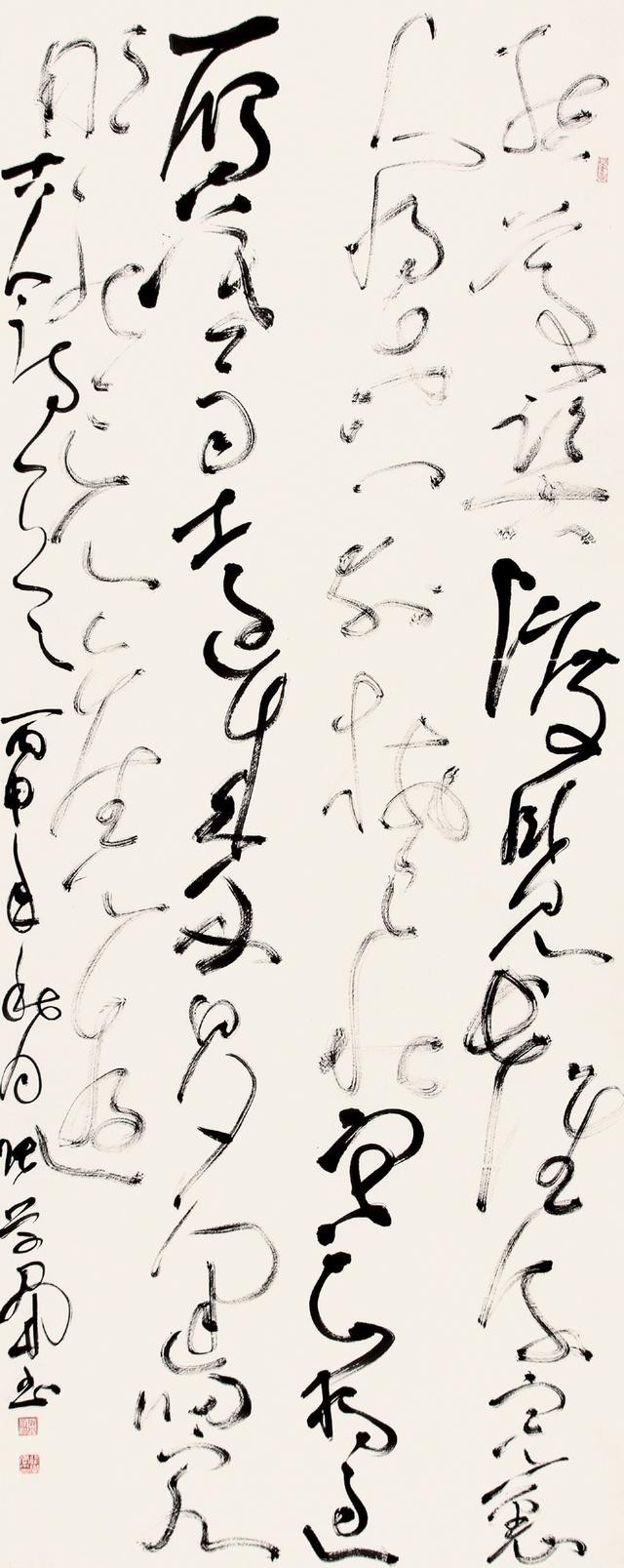 当代狂草四人:胡抗美,刘洪彪,张学群,王厚祥首度联袂办展(附高清作品)