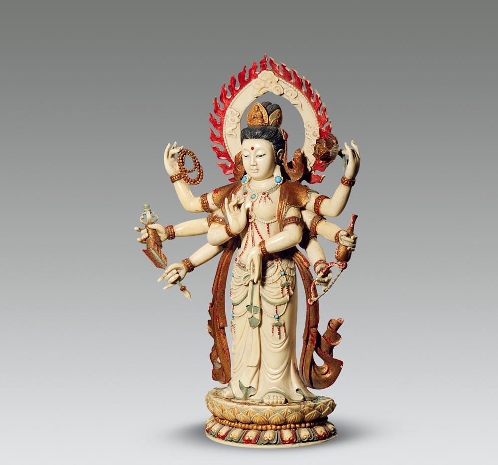 八臂观音的法器分别代表什么意思?