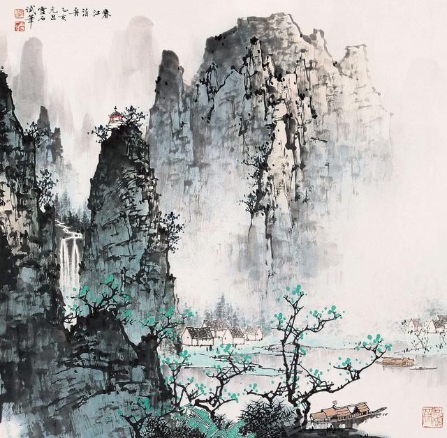 大师白雪石26幅山水画欣赏:构图奇妙,山川雄壮,笔墨灵巧多变!