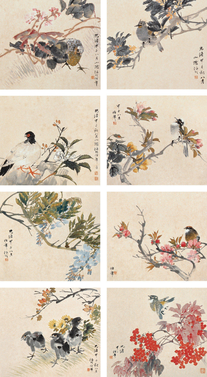 花卉 花鸟 册页花鸟小品册页临江迟妹图特别重申:本篇文档资料为 "好