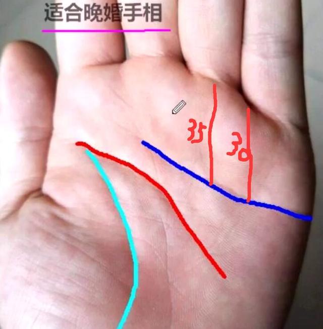假设你的手掌,30岁之前感情线多分叉或者有岛纹(所谓岛纹,就是个形状