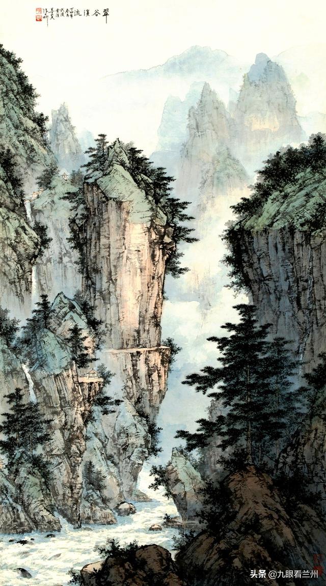 张大昕山水画作品是心灵,笔墨,艺术的自由