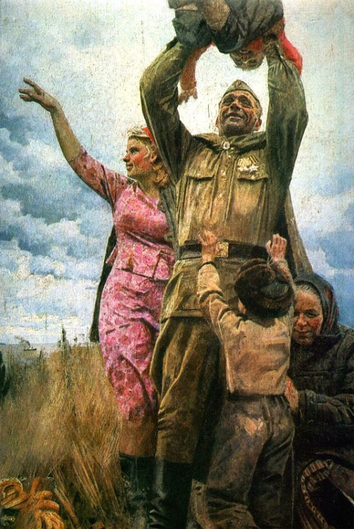 二战油画 苏军图片