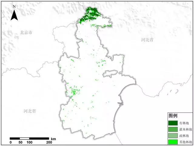 中国的森林覆盖率