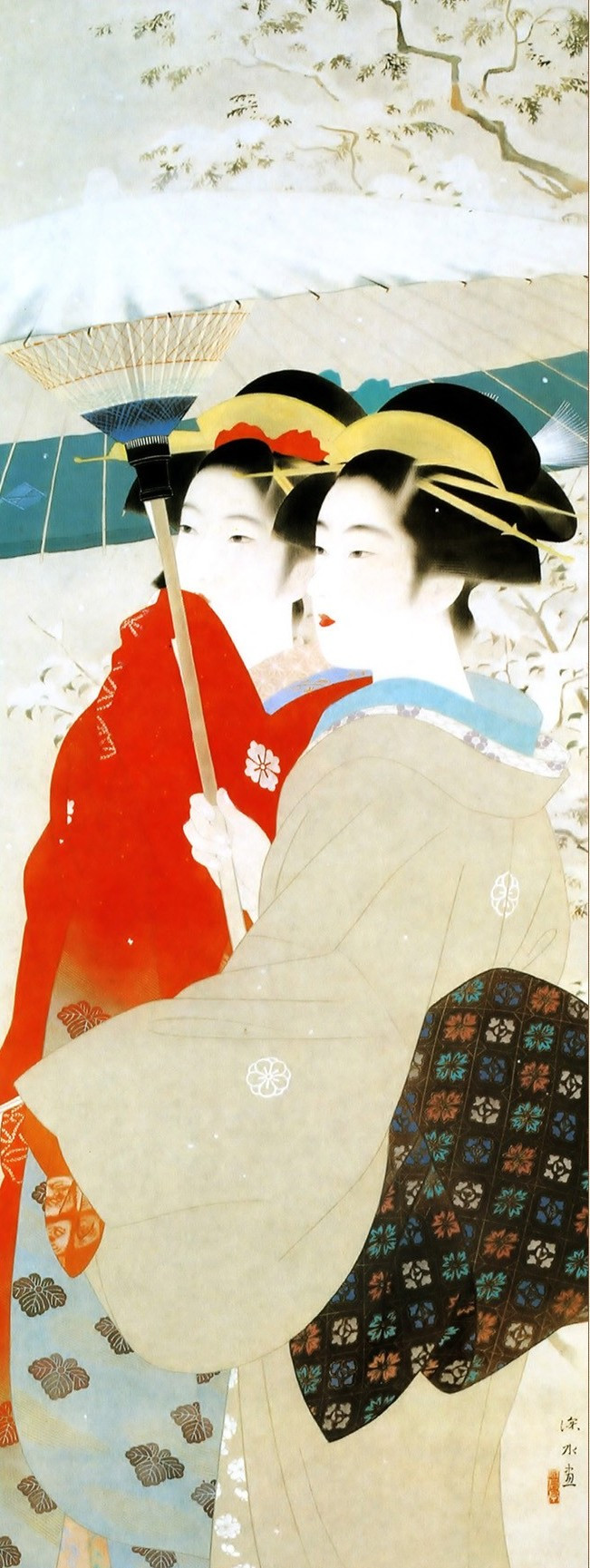 日本画家 伊东深水 (いとう しんすい)作品