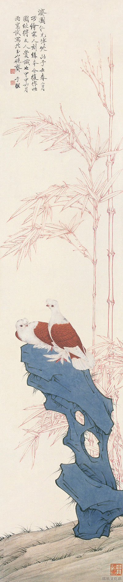 于非闇工笔花鸟画作品欣赏二