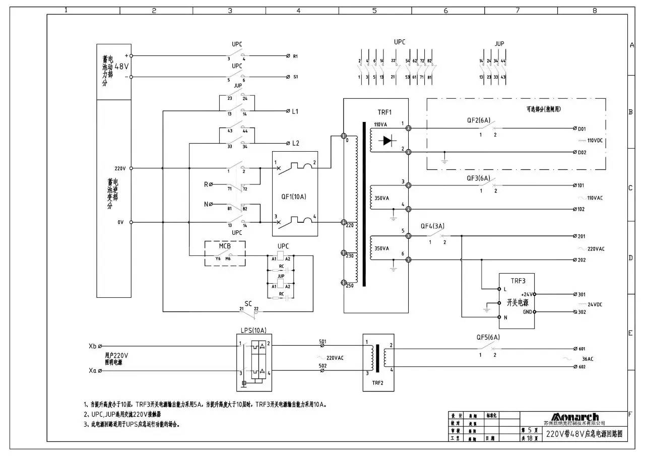 資深電梯人講解默納克3000電氣原理圖