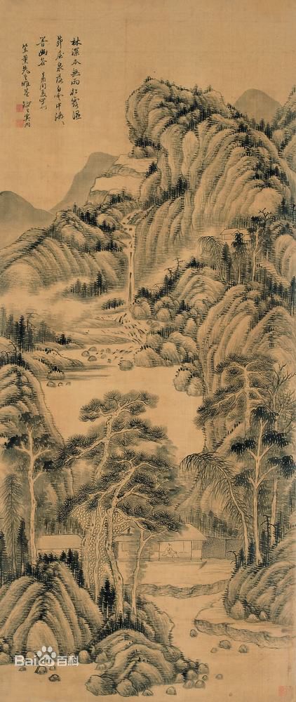 清代书画家奚冈的山水画欣赏