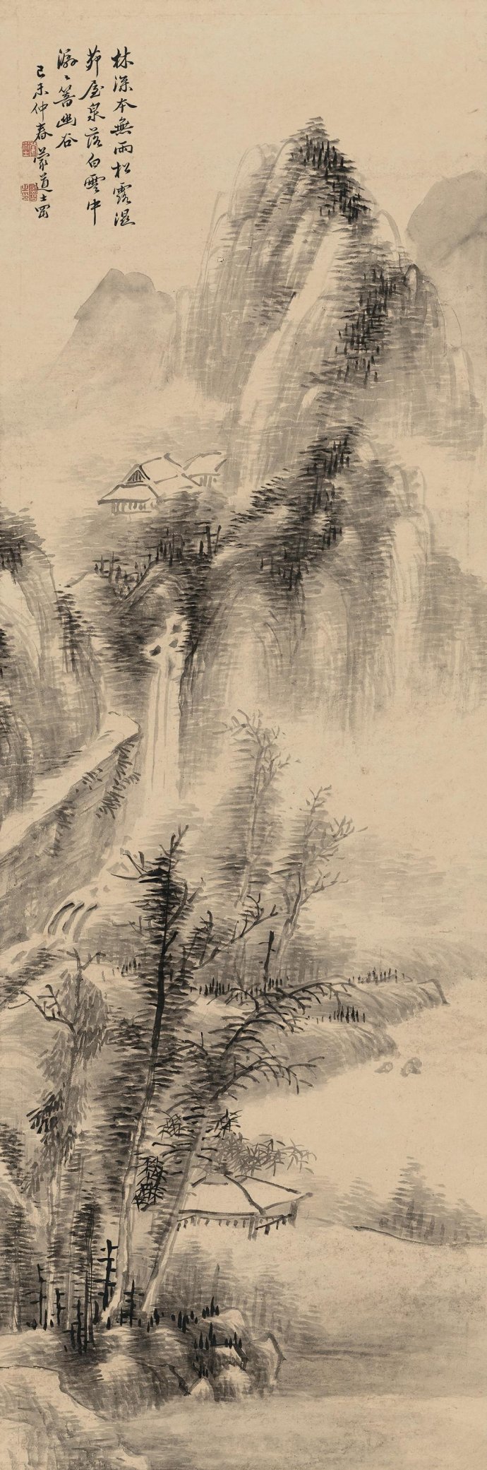 清代书画家奚冈的山水画欣赏