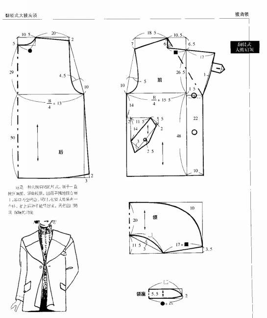 图纸集各种女士大衣外套的裁剪图合集