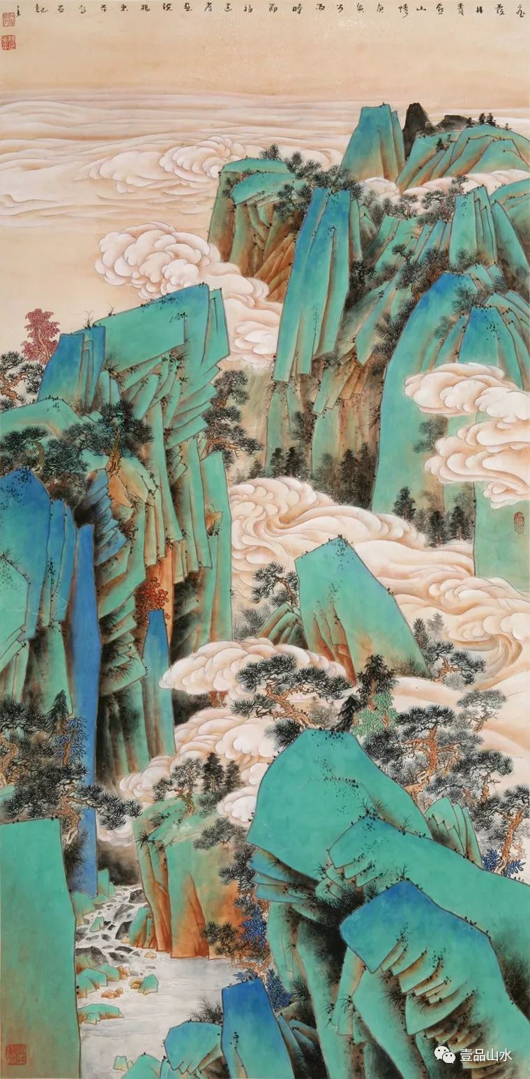 绘制青绿山水的一般步骤解析