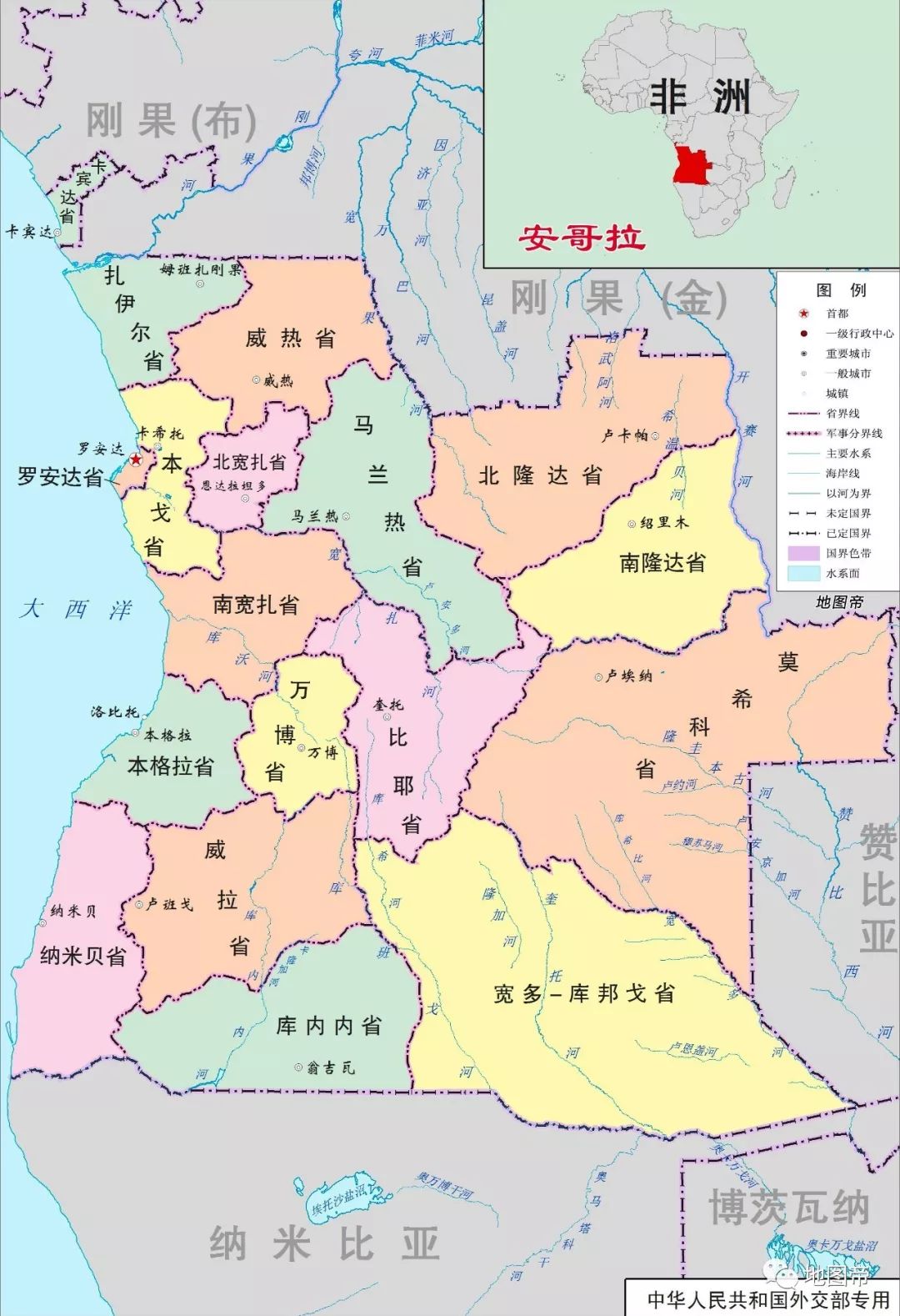 埃及行政区划图阿尔及利亚行政区划图非洲全图