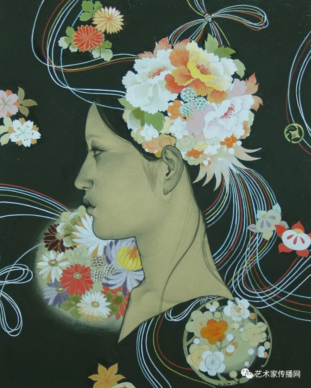 人称日本最美女画家工笔人体画绝了