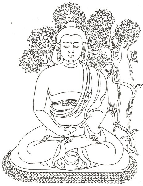 菩萨?圣像白描图