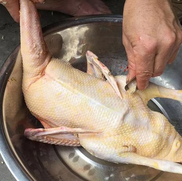 第2种方法就是杀完鸭子之后,先把鸭血放进开水里面搅拌,等上几分钟