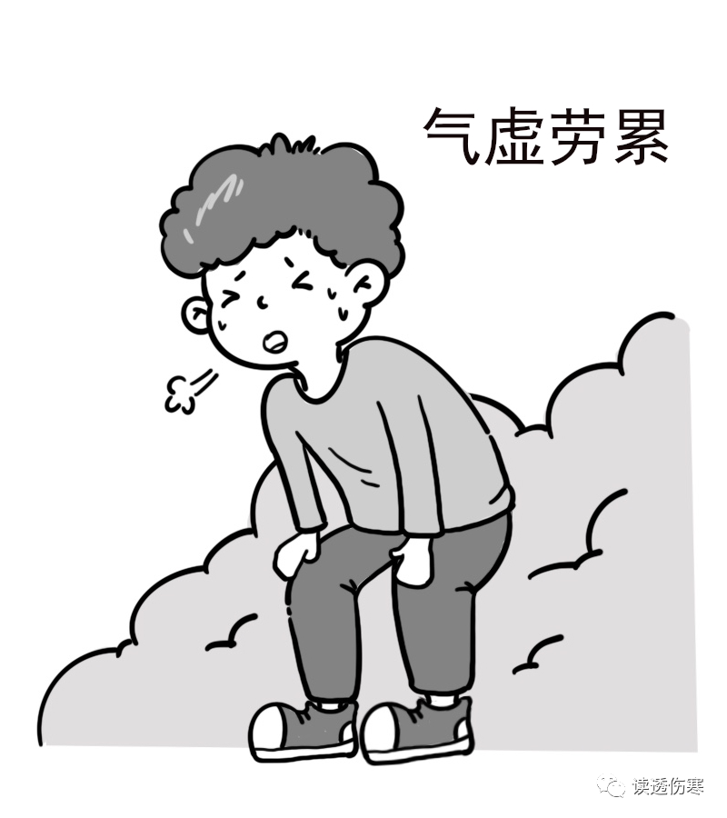 致气虚了。气不足，人就会劳累，而且脾主肌肉，脾虚了，肌肉就会无力。