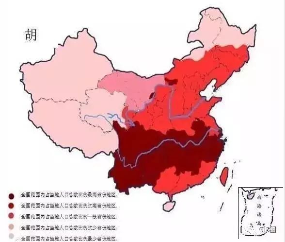 可视化 | 中国姓氏分布地图